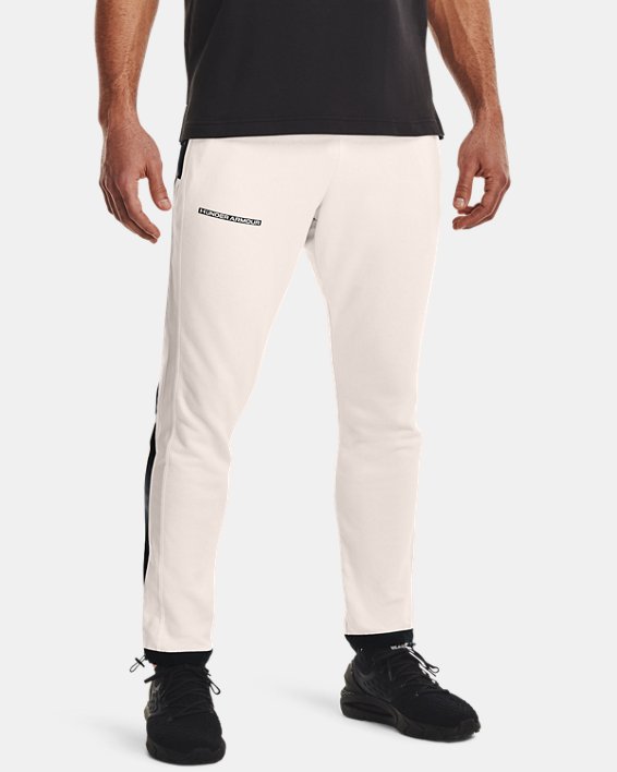 Men's UA Rival Terry AMP Pants, White, pdpMainDesktop image number 0